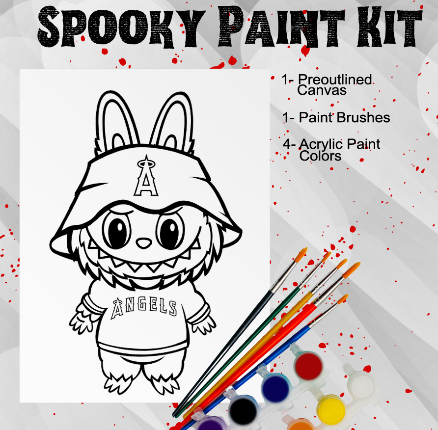 Labubu Pre-Outlined Paint Kit – Spooky Baby