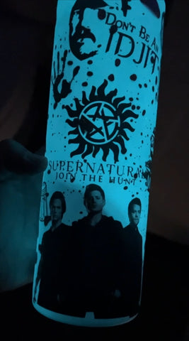 Supernatural Glow in Dark 20oz Stainless Steel Tumbler