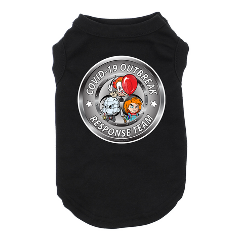 COVID19 Response Team #2 Dog Black Tshirt Cat TShrit