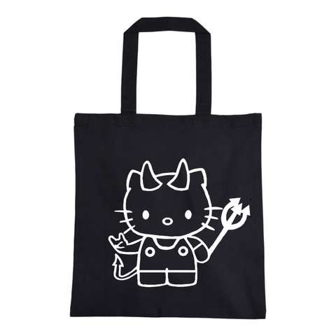 Devil Kitty Glow in the Dark Tote