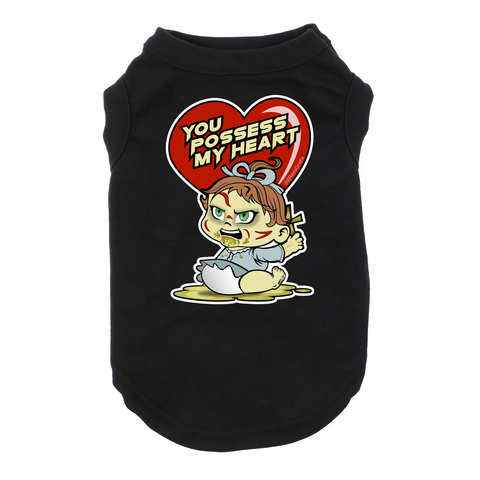 Exorcist Heart Dog Black Tshirt Cat TShrit