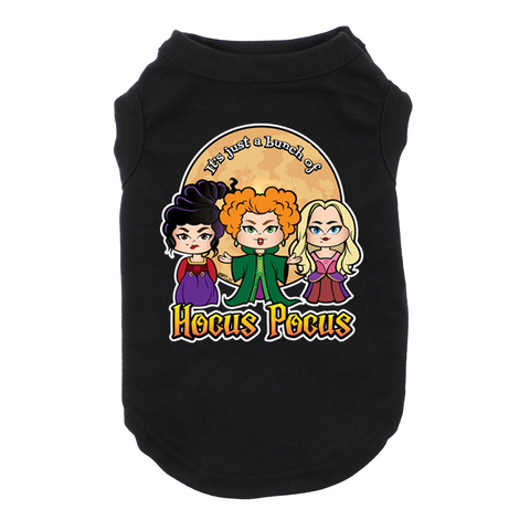 Hocus Pocus Dog Black Tshirt Cat T-Shrit
