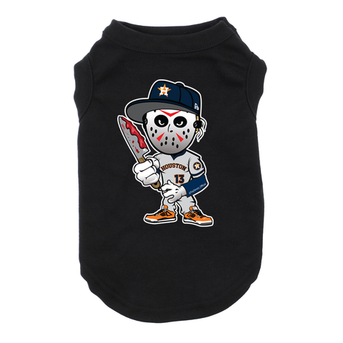 Houston Jason Dog Black T-Shirt Cat T-Shirt