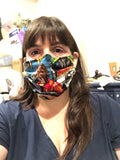 Spooky Multi-Layer Face Masks with Filter Pocket