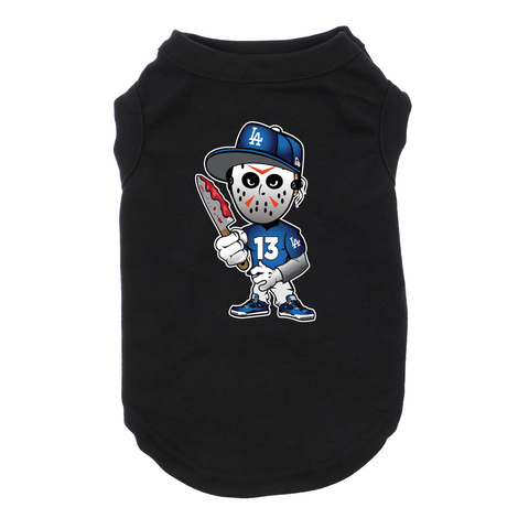 LA Jason Dog Black T-Shirt Cat T-Shirt