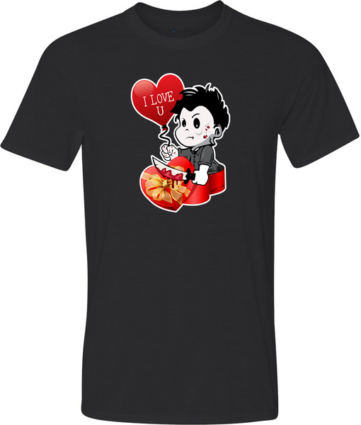 Valentine Michael Myers Adult Graphic T-Shirt