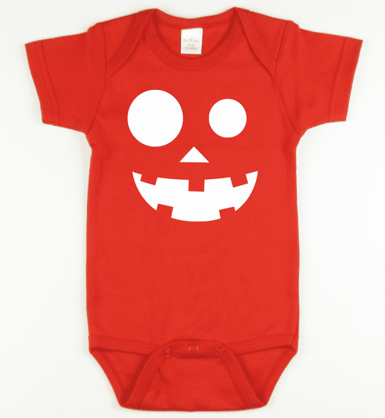 Glow in the Dark Pumpkin 1 Onesie or Tshirt-Spooky Baby