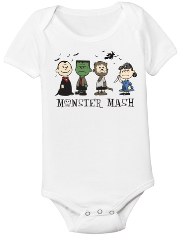 Peanuts Halloween Monster Mash Onesie or Tee-Spooky Baby