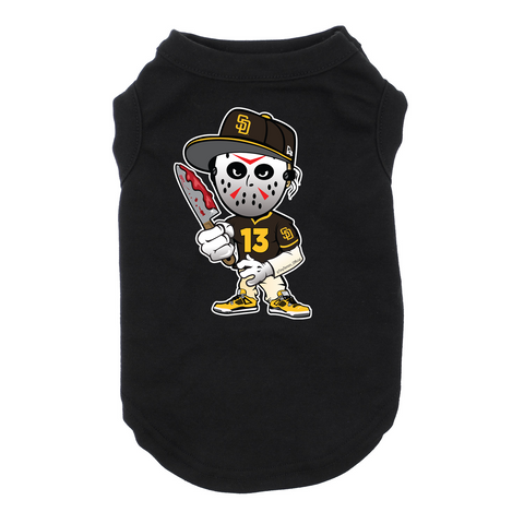 San Diego Jason Dog Black T-Shirt Cat T-Shirt