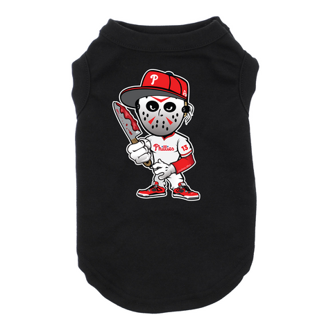 Phillies Jason Dog Black T-Shirt Cat T-Shirt