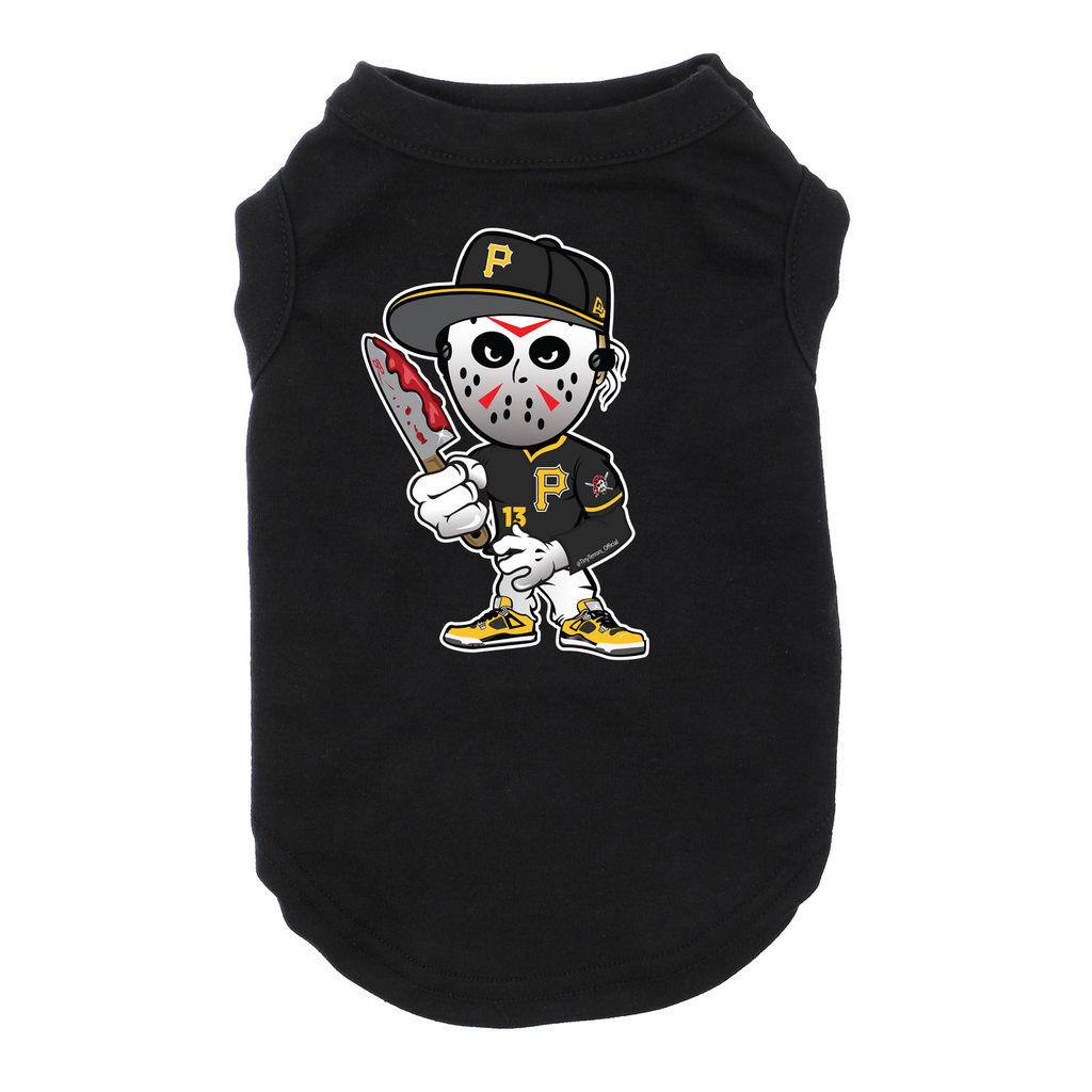 Pittsburgh Jason Dog Black TShirt Cat TShirt Spooky Baby
