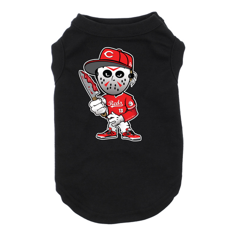 Cincinnati Jason Dog Black T-Shirt Cat T-Shirt