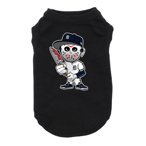 Detroit Jason Dog Black T-Shirt Cat T-Shirt