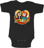 Till Death Chucky and Tiffany Graphic Onesie or Tee