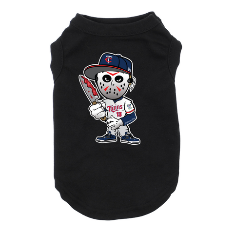 Minnesota Jason Dog Black T-Shirt Cat T-Shirt
