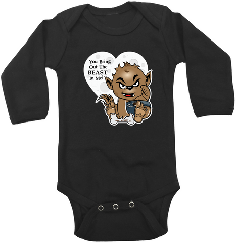 Valentine Wolfie Graphic Onesie or Tee