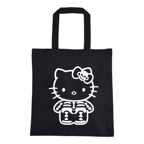 Bones Kitty Glow in the Dark Tote