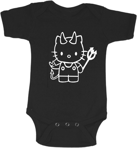 Devil Kitty Glow in the Dark Graphic Onesie or Tee