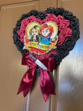Tiny Terrors’ Valentines Wreath