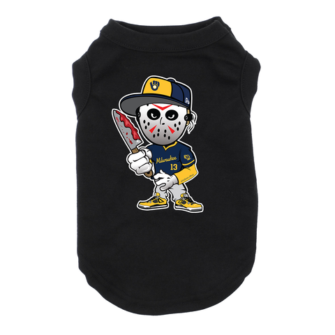 Milwaukee Jason Dog Black T-Shirt Cat T-Shirt