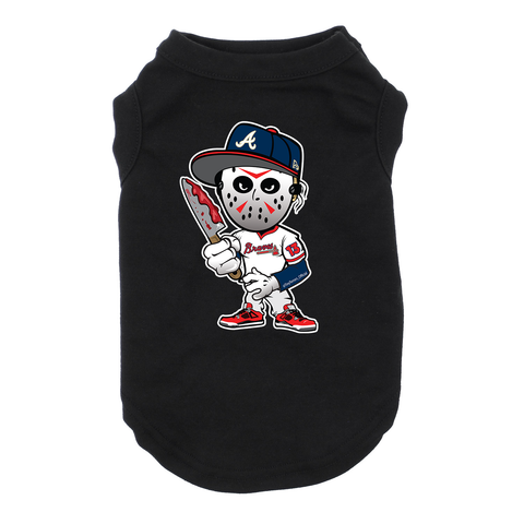 Atlanta Jason Dog Black T-Shirt Cat T-Shirt