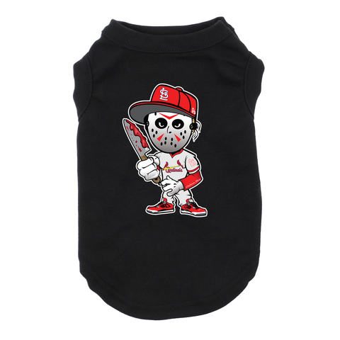 St Louis Jason Dog Black T-Shirt Cat T-Shirt