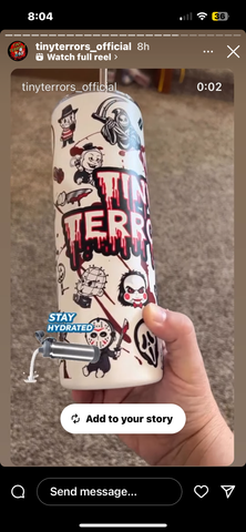 Tumbler  Tiny Terror. Glow