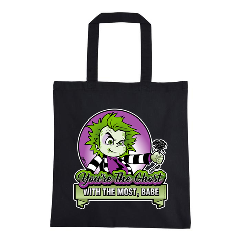 Beetlejuice Ghost with the Most Tote Bag
