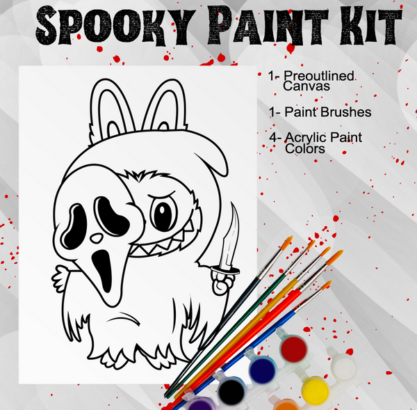 Slasher Labubu Pre-Outlined Paint Kit