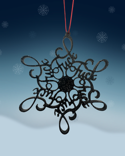 Resin F-Word Snow Flake