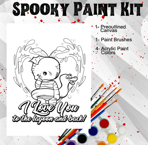 Spooky Love Creature Pre-Outlined Paint Kit