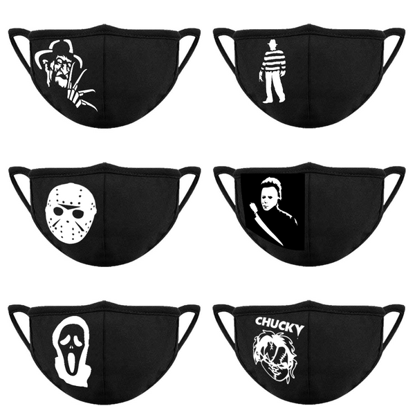 Horror Characters Face Cover - Glow In the Dark