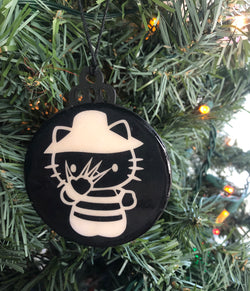Evil Kitty Christmas Ornaments