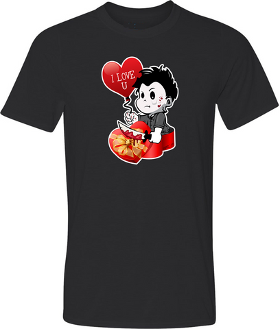 Valentine Michael Myers Adult Graphic T-Shirt