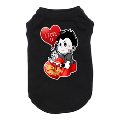 Valentine Michael Myers Black T-Shirt Cat T-Shirt