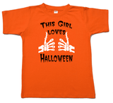 This Girl Loves Halloween Onesie or Tshirt-Spooky Baby