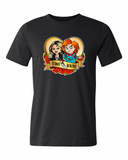 Till Death Chucky and Tiffany Adult Graphic Shirt