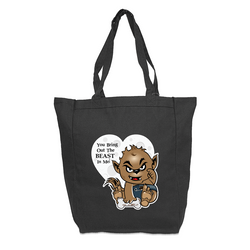 Valentine Wolfie Tote Bag