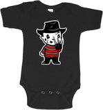 Black SS Baby Freddy Krueger Onesie