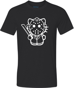 Jason Kitty Adult Graphic T-Shirt